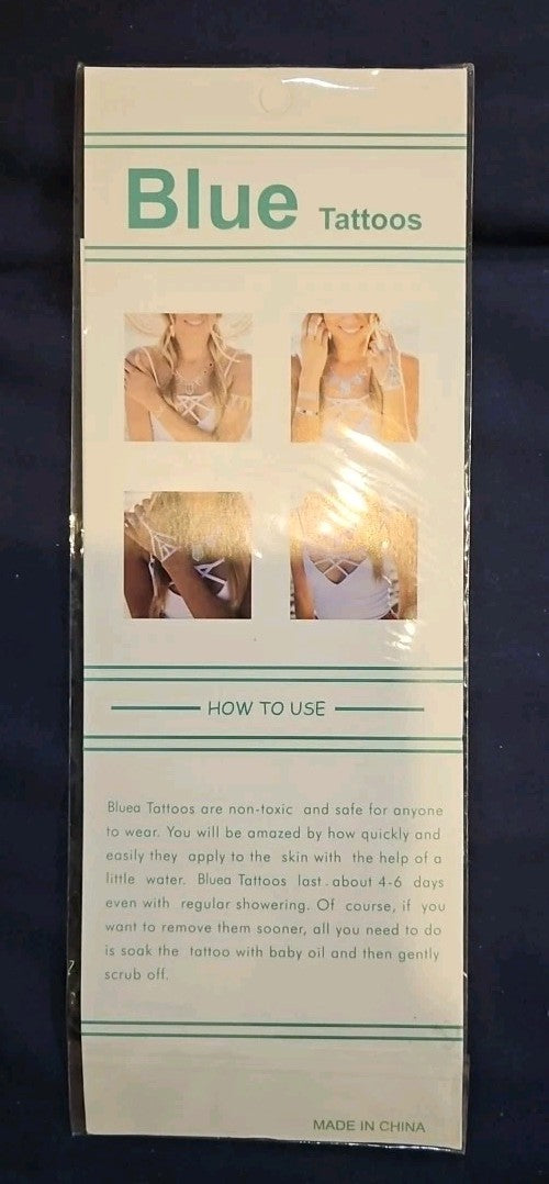 Blue Tattoos Five 7" and Two 3"