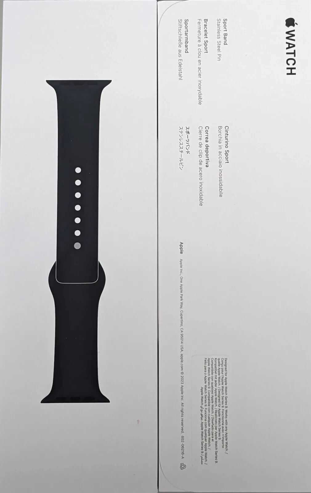 Genuine OEM Apple Watch Midnight Sport Band - S/M fits 38/40/41mm Series 456789