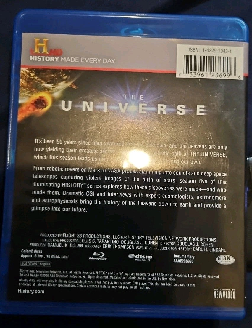 The Universe: the Complete Season Five (Blu-ray, 2010) New Sealed