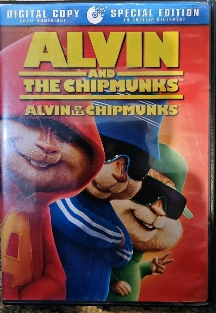 Alvin & the Chipmunks + Squeakquel + Squeak Along  (3- DVDs) New Sealed