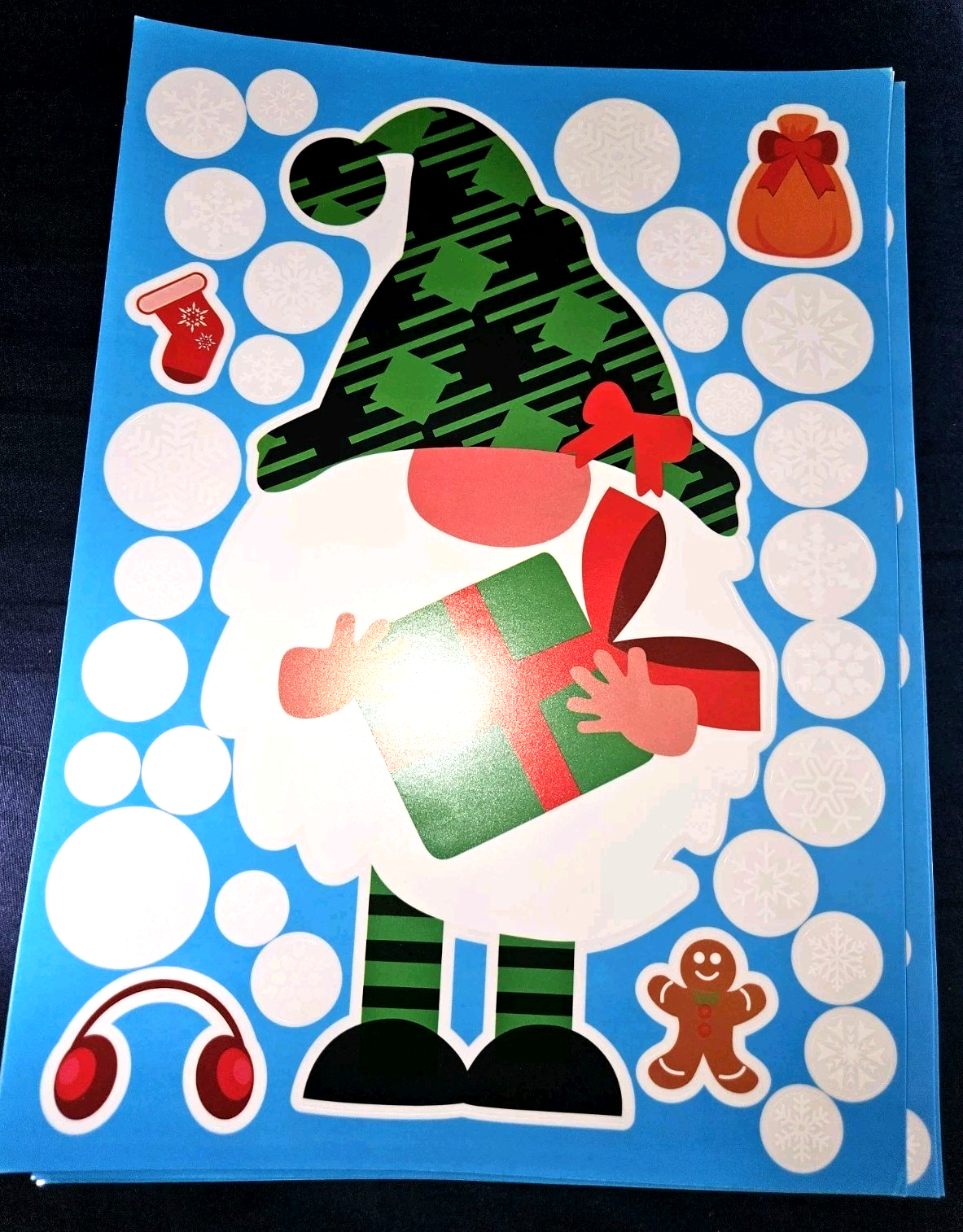 Christmas Spray & Cling Decals 8 Sheets -240 Decals