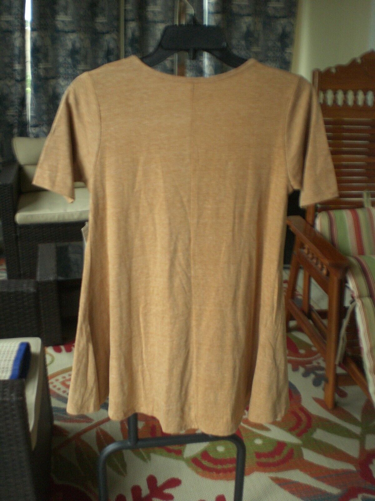 NWT LuLaRoe Pumpkin Spice Perfect T Shirt Top Blouse XXS