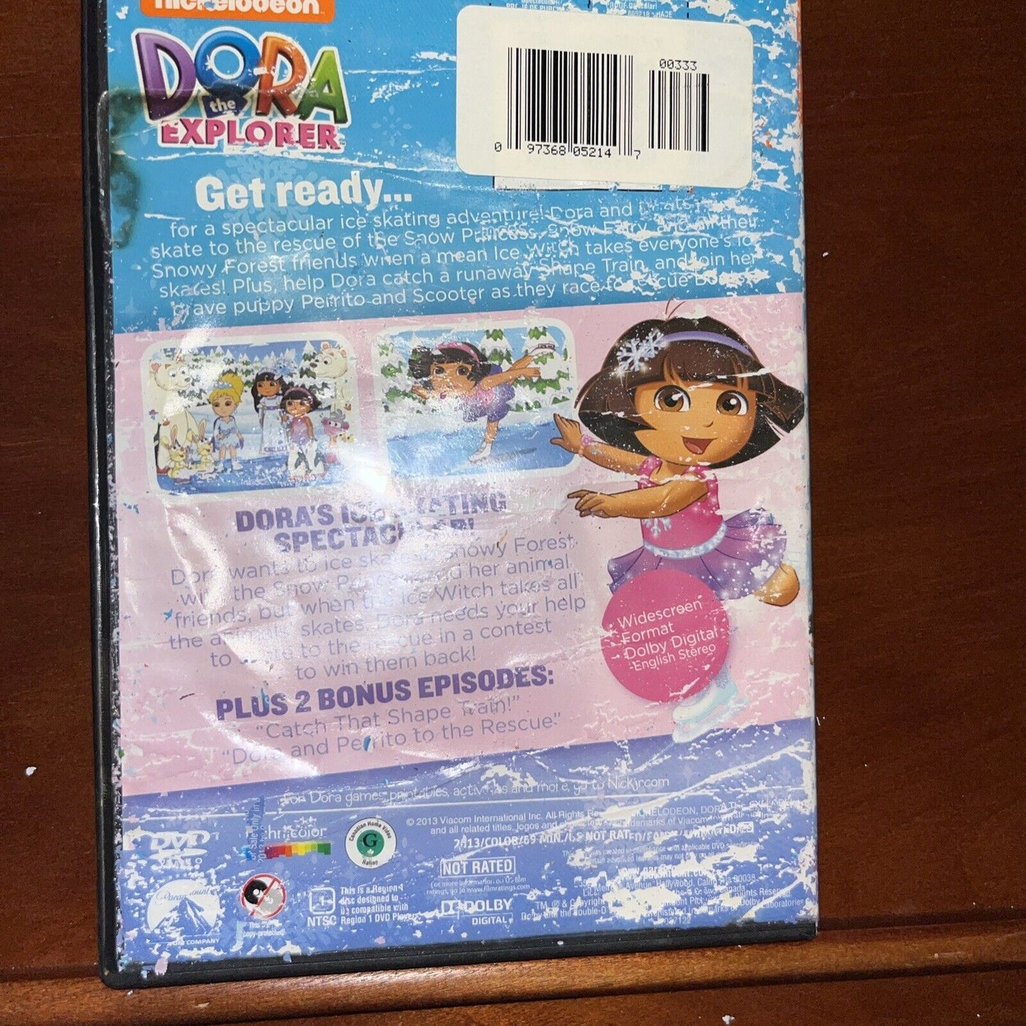 Dora the Explorer: Dora's Ice Skating Spectacular (DVD, 2013) Tested