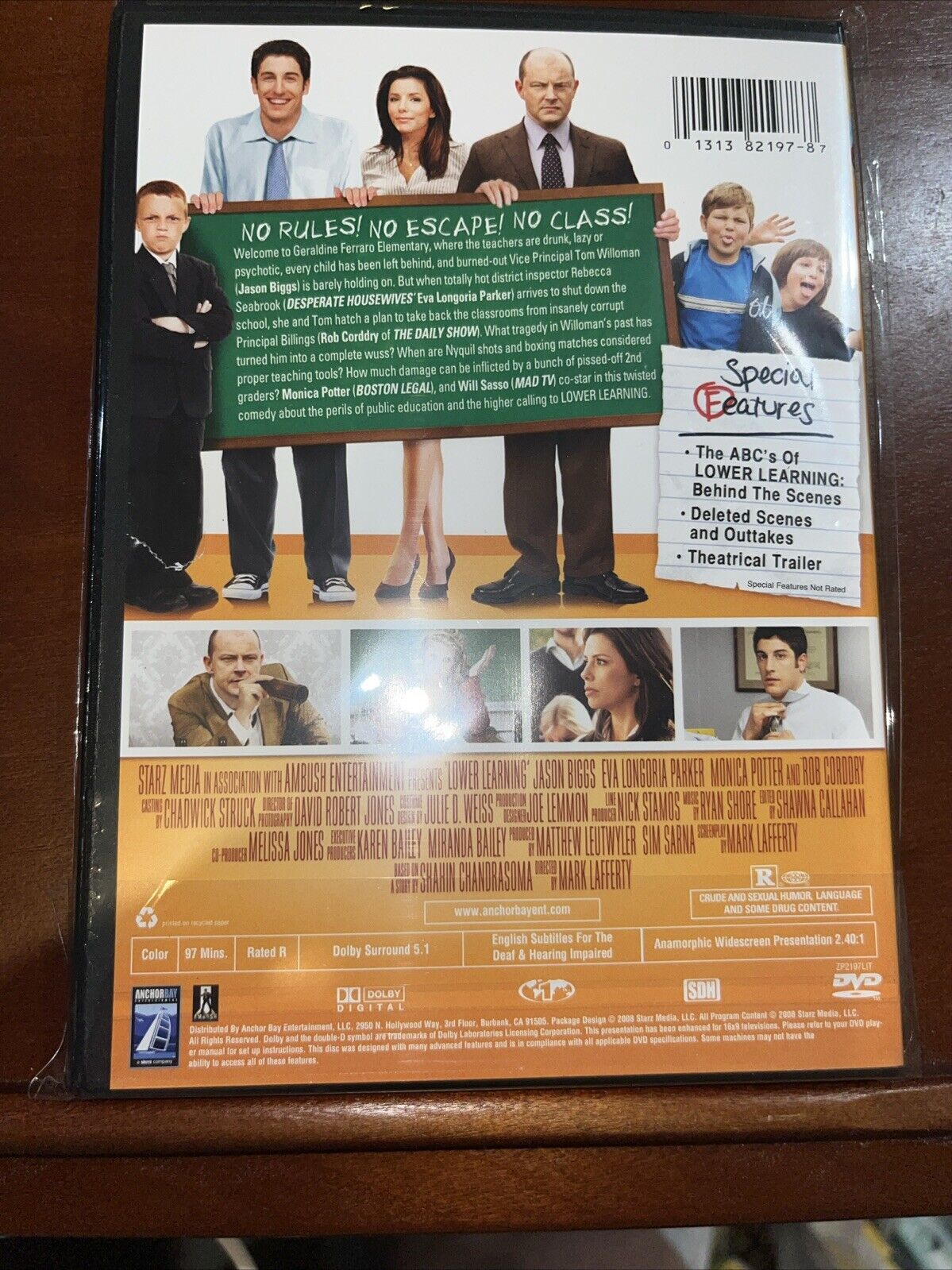 Lower Learning (DVD, Anchor Bay, 2008 Jason Biggs, Eva Longoria Comedy) NEW