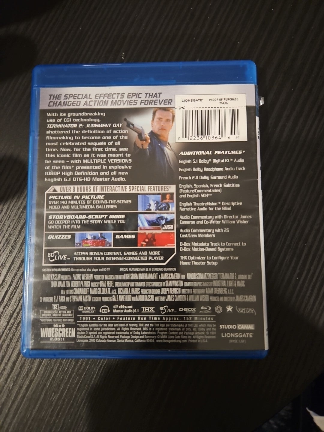 Terminator 2: Judgment Day (Blu-ray, 1991)