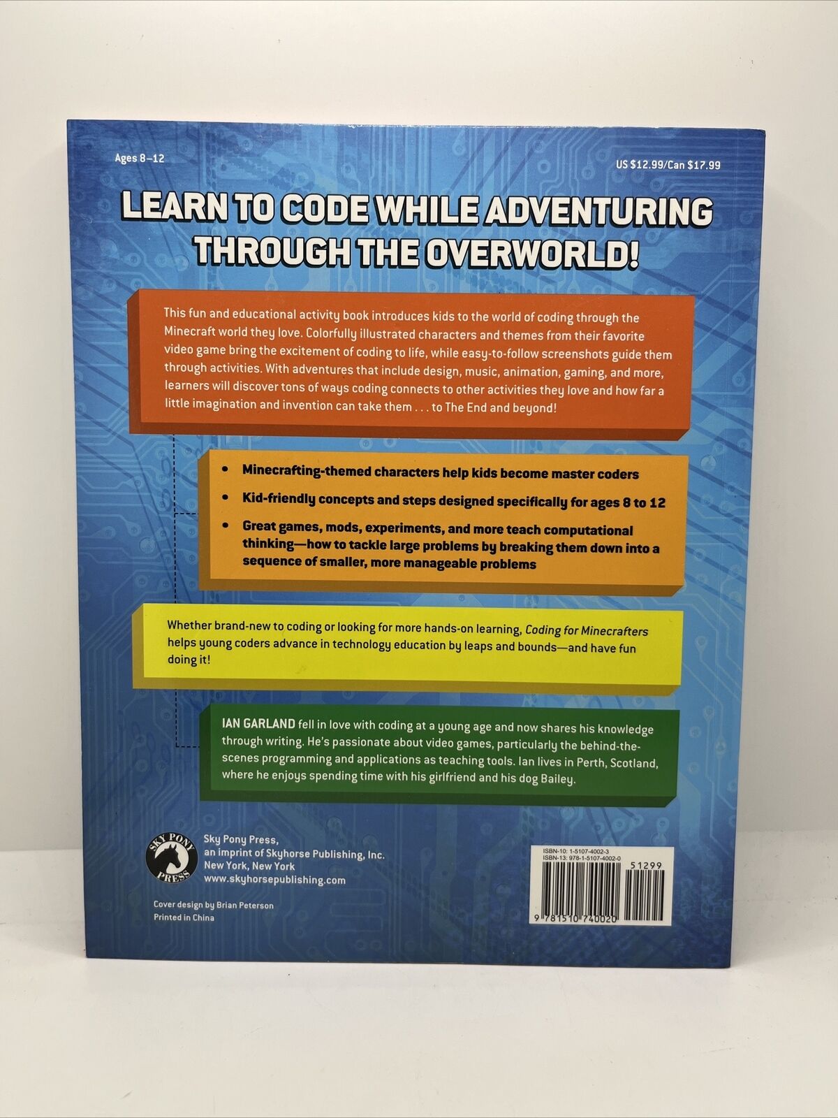 Coding for Minecrafters : Unofficial Adventures for Kids Learning Computer Code