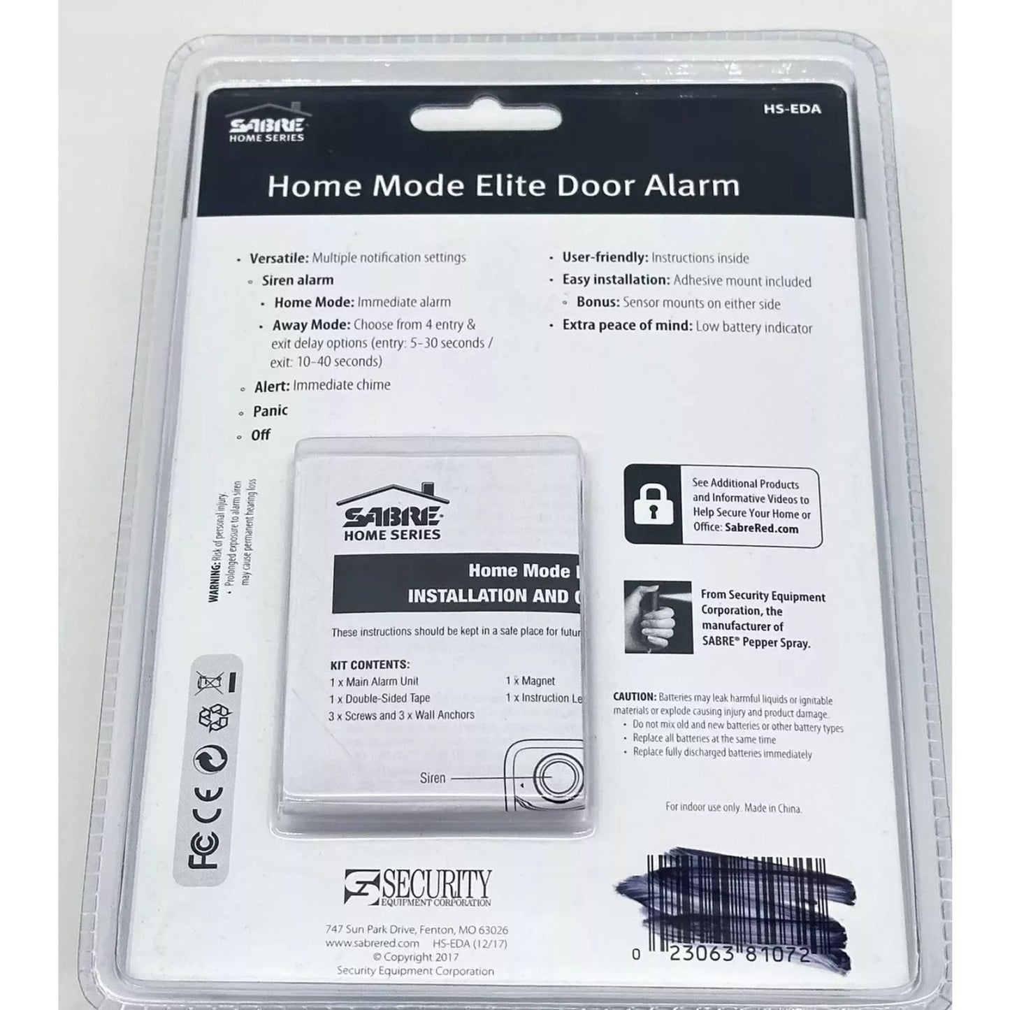 Sabre Shed & Garage Standalone Alarm - Brand New