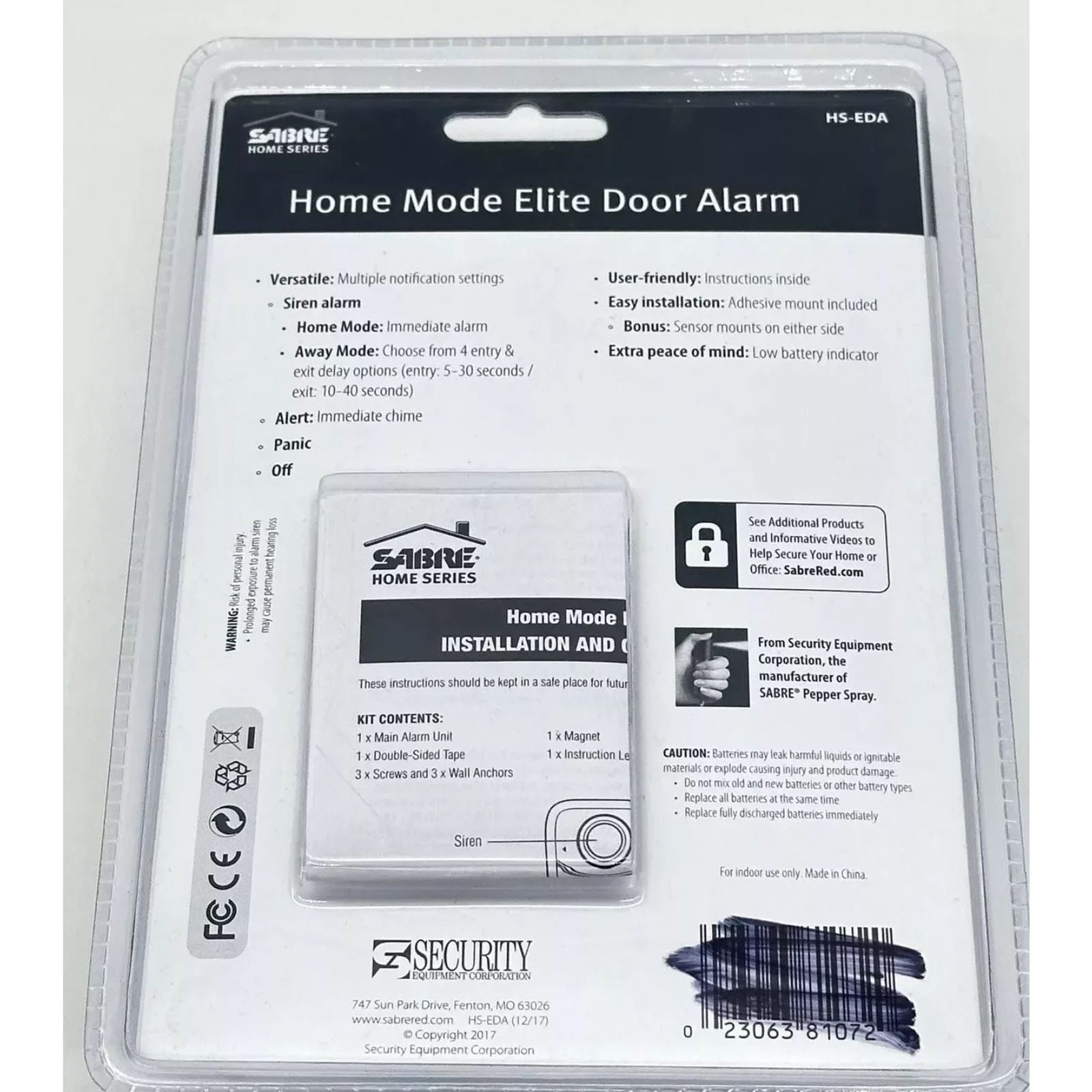 Sabre Shed & Garage Standalone Alarm - Brand New