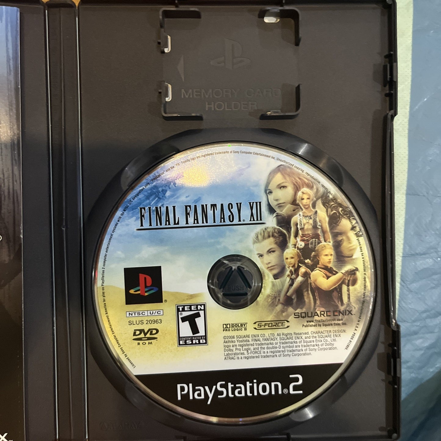 Final Fantasy XII (PS2) Tested. Manual + Reg Card. Original Case