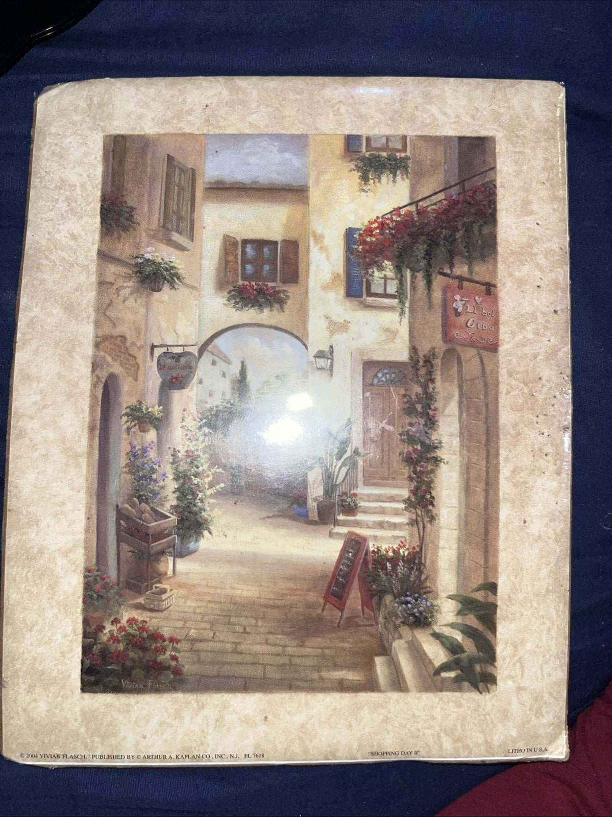 Tuscan Villa Courtyard Print