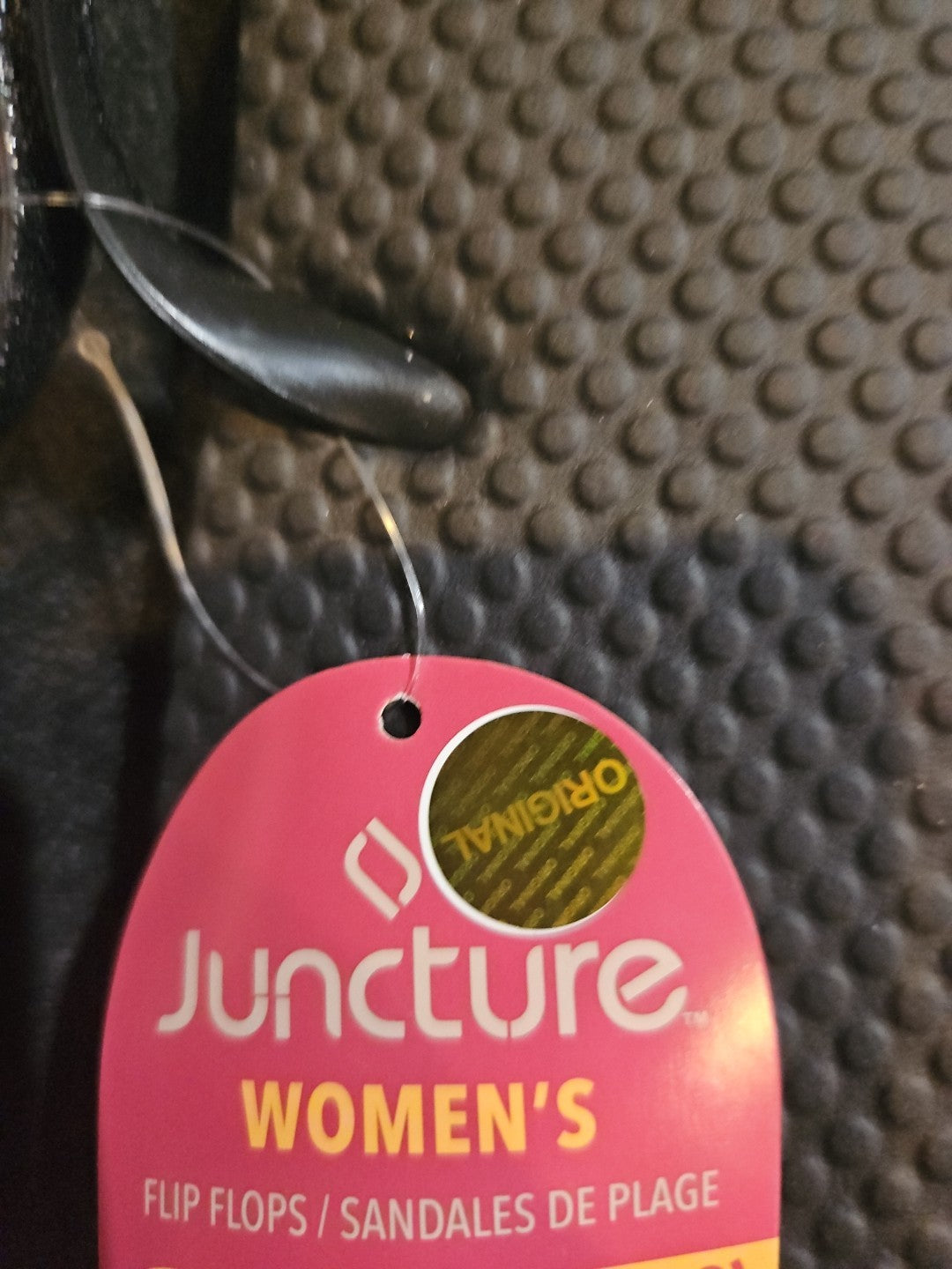 Juncture Size XL 11/12 Women's /Ladies Flip Flip / Sandals Glitter Black