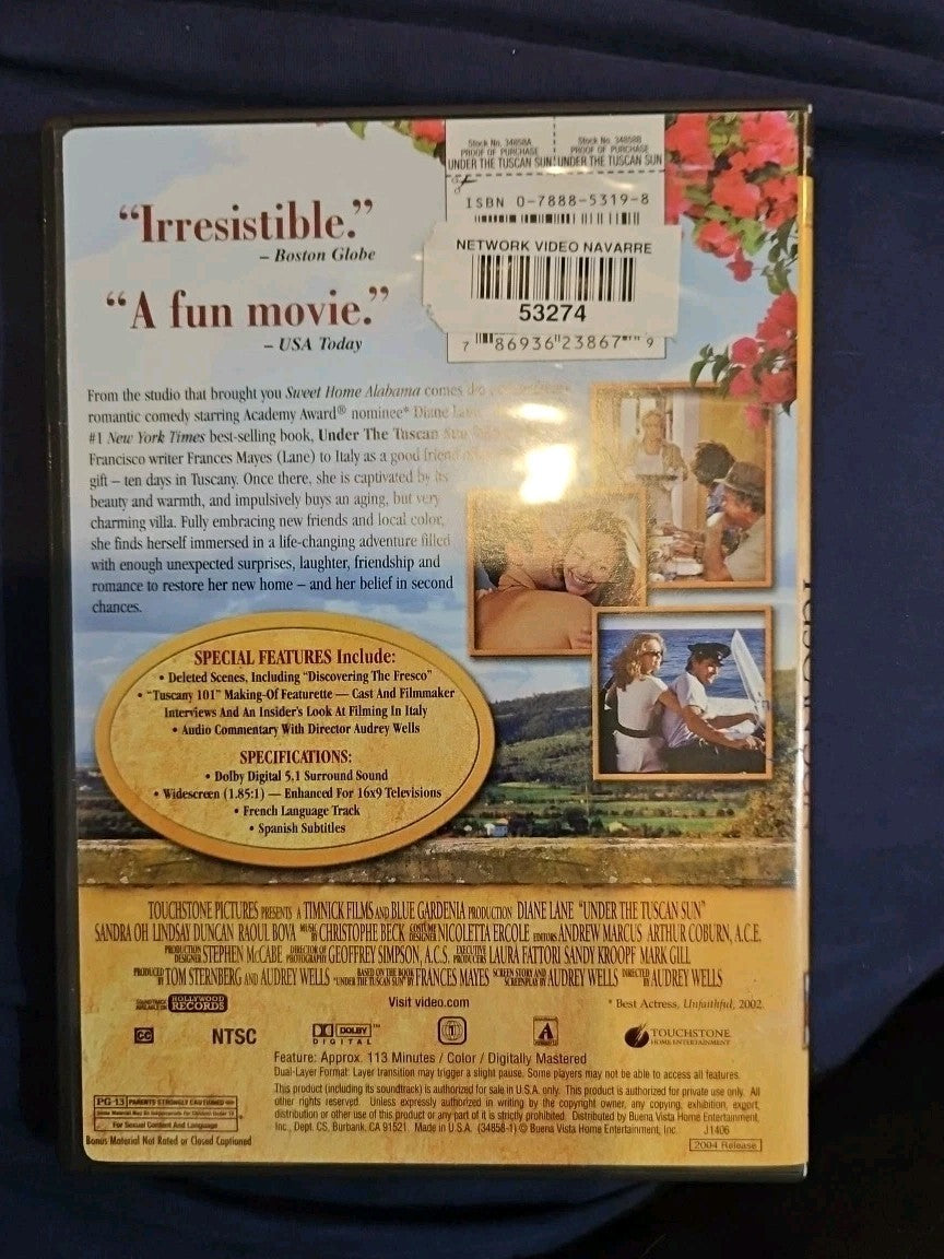 Under the Tuscan Sun (DVD, 2003)