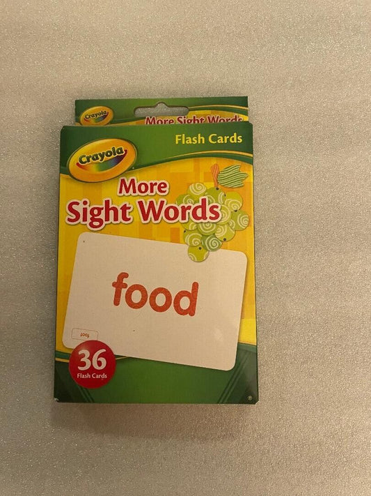 Crayola More Sight Words Flash Cards 36 Cards