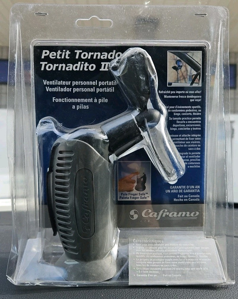 Caframo 827CA-TCS Tiny Tornado II Handheld Fan - Black