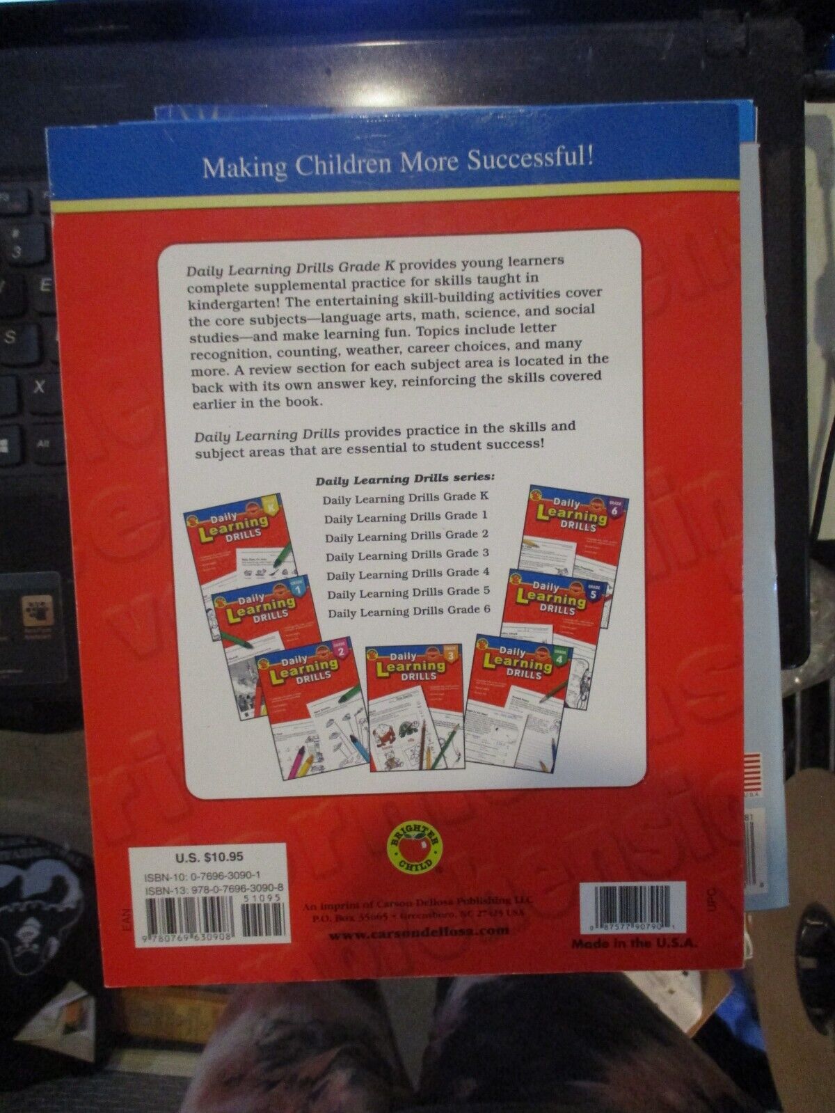 Daily Learning Drills, Grade K by Vincent Douglas (2003, Trade Paperback)