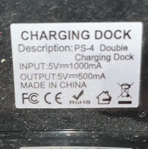 PS4 Dual Controller Charging Station . Tested