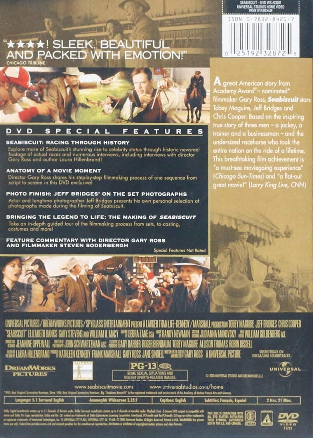 Seabiscuit (Widescreen Edition)  (DVD) Brand new