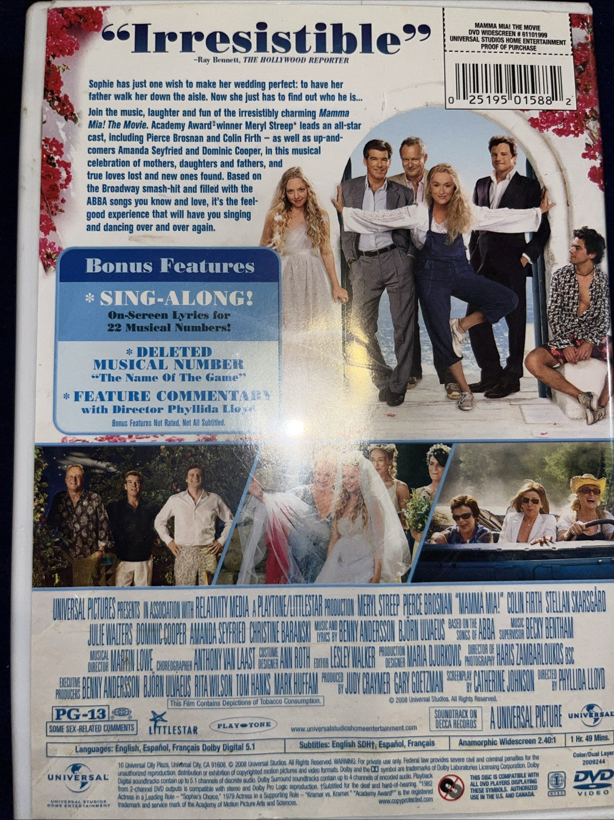Mamma Mia! (DVD, 2008) Sealed