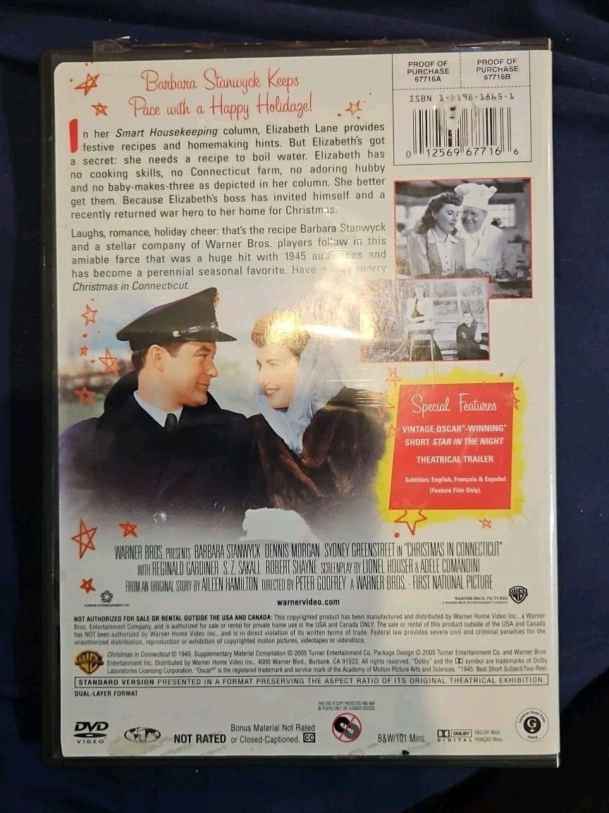 Christmas in Connecticut (DVD, 1945)