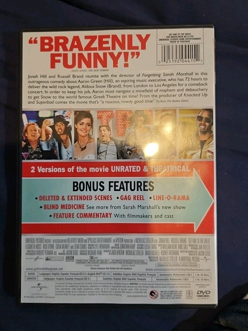 Get Him to the Greek (DVD, 2010)