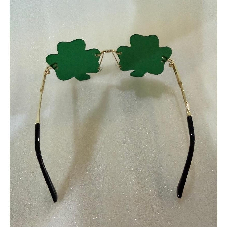 St. Patrick's Day Shamrock Green Eye Glasses 2 pack NEW