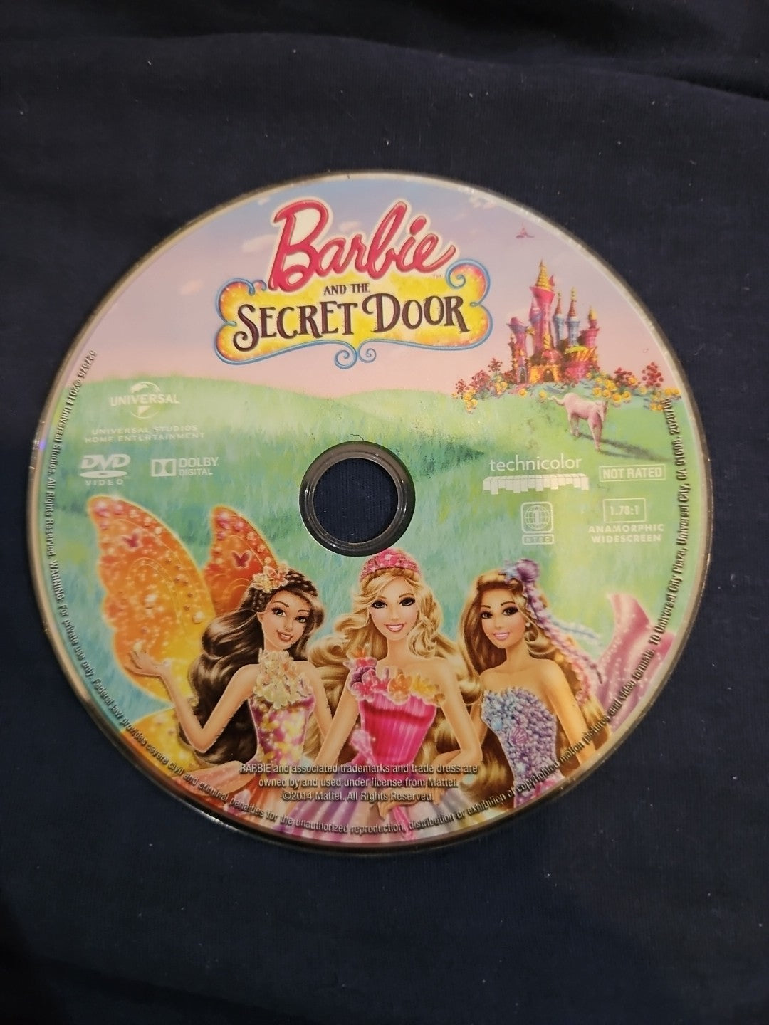 Barbie And The Secret Door (DVD) Disc Only. Tested