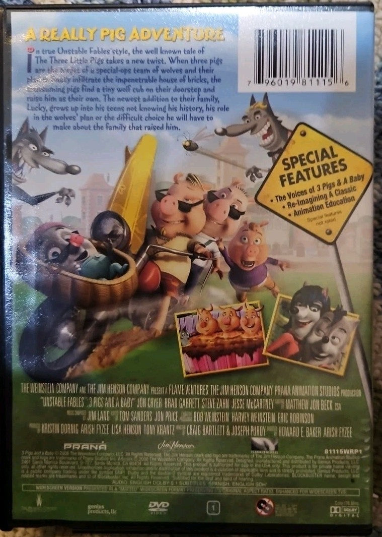 3 Pigs and a Baby (DVD) New Case