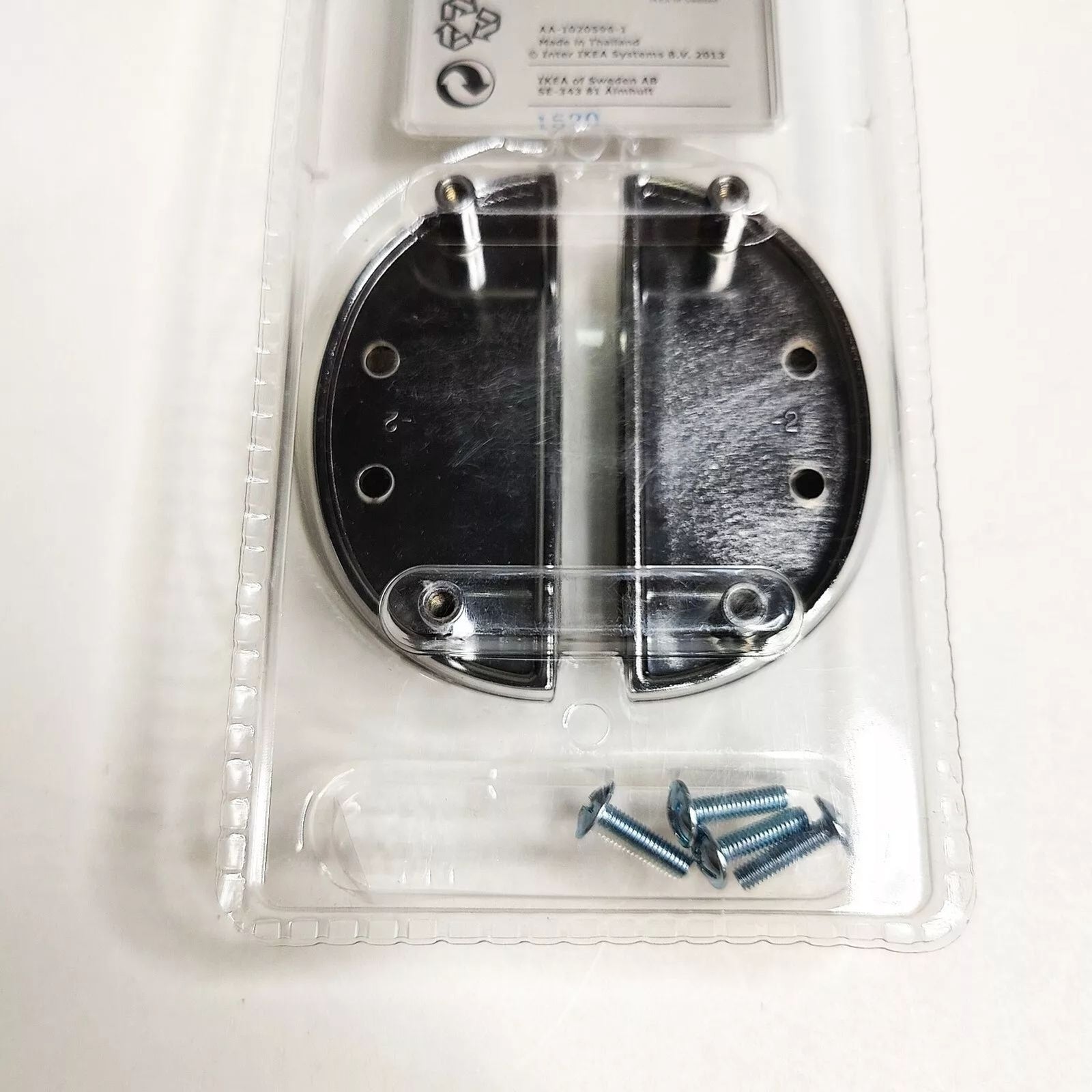 2 IKEA Fagleboda Drawer Pull Handle polished Silver 802.261.61 Factory Sealed