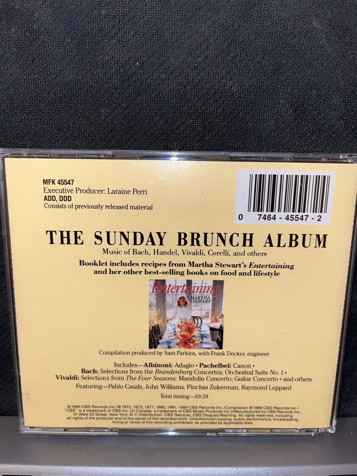 CBS Masterworks Dinner Classics: Sunday Brunch Album (CD, CBS Masterworks) - NEW