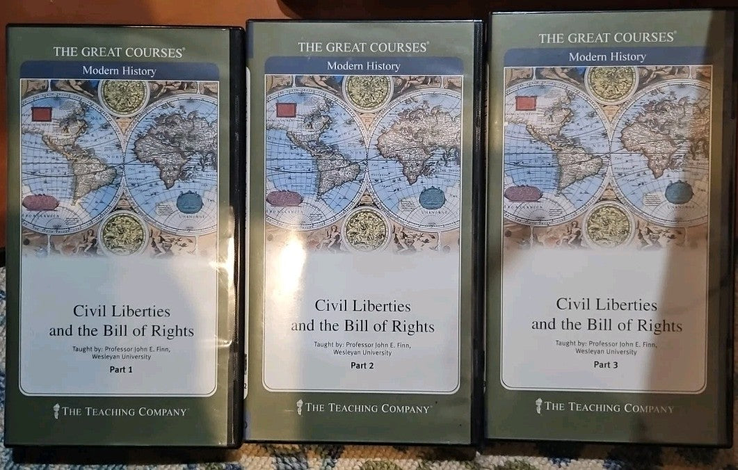 Great Courses Civil Liberties & Bill of Rights 36 Lectures 6 DVDs Guidebook
