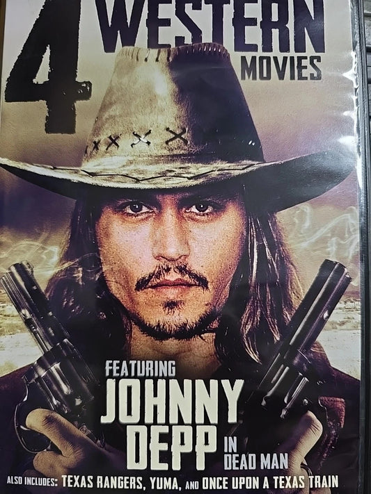 4-Movies Western: Featuring Johnny Depp in Dead Man (DVD) New