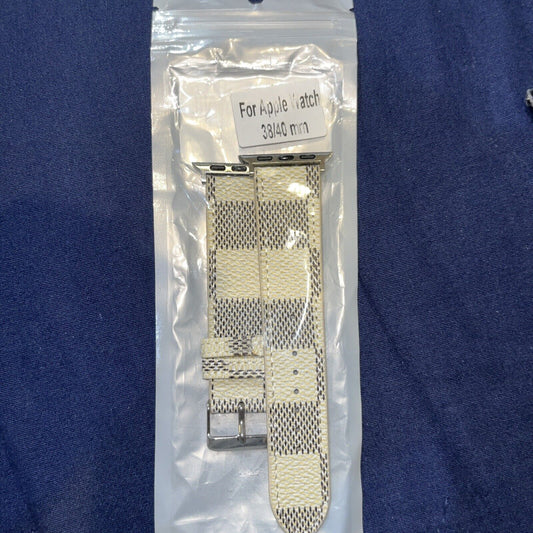 Genuine Leather Patchwork Apple Watch Band For 38/40/41mm Series 4,5,6,7,8,9 SE