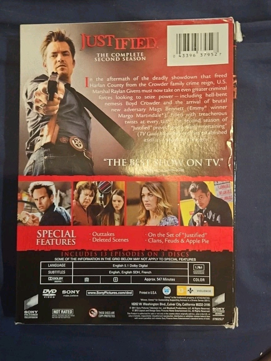 Justified: the Complete Second Season (DVD, 2011)