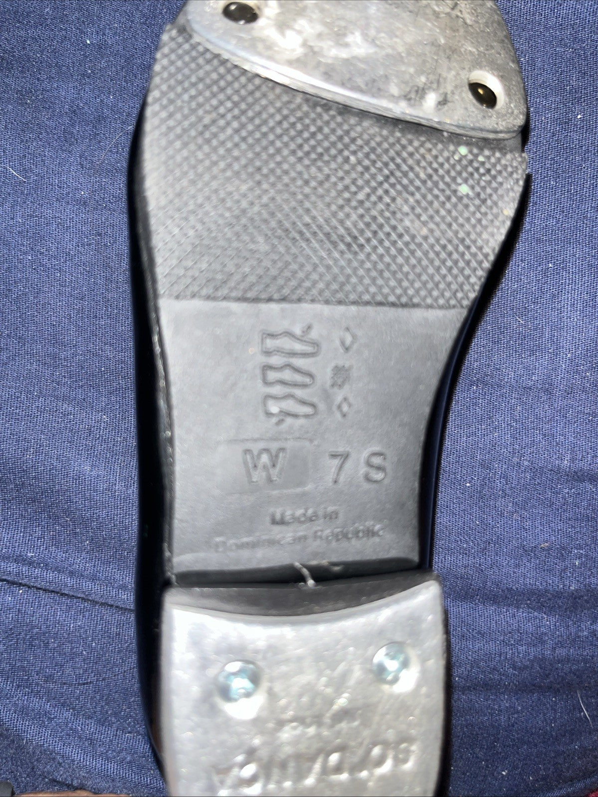 So Danca Kids Tap Shoes Black. Lightly Used  Size W 7 S