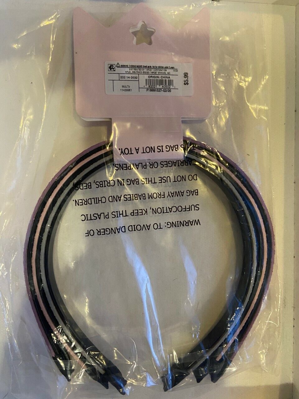 3 Sparkly Headbands - New in Original Packaging