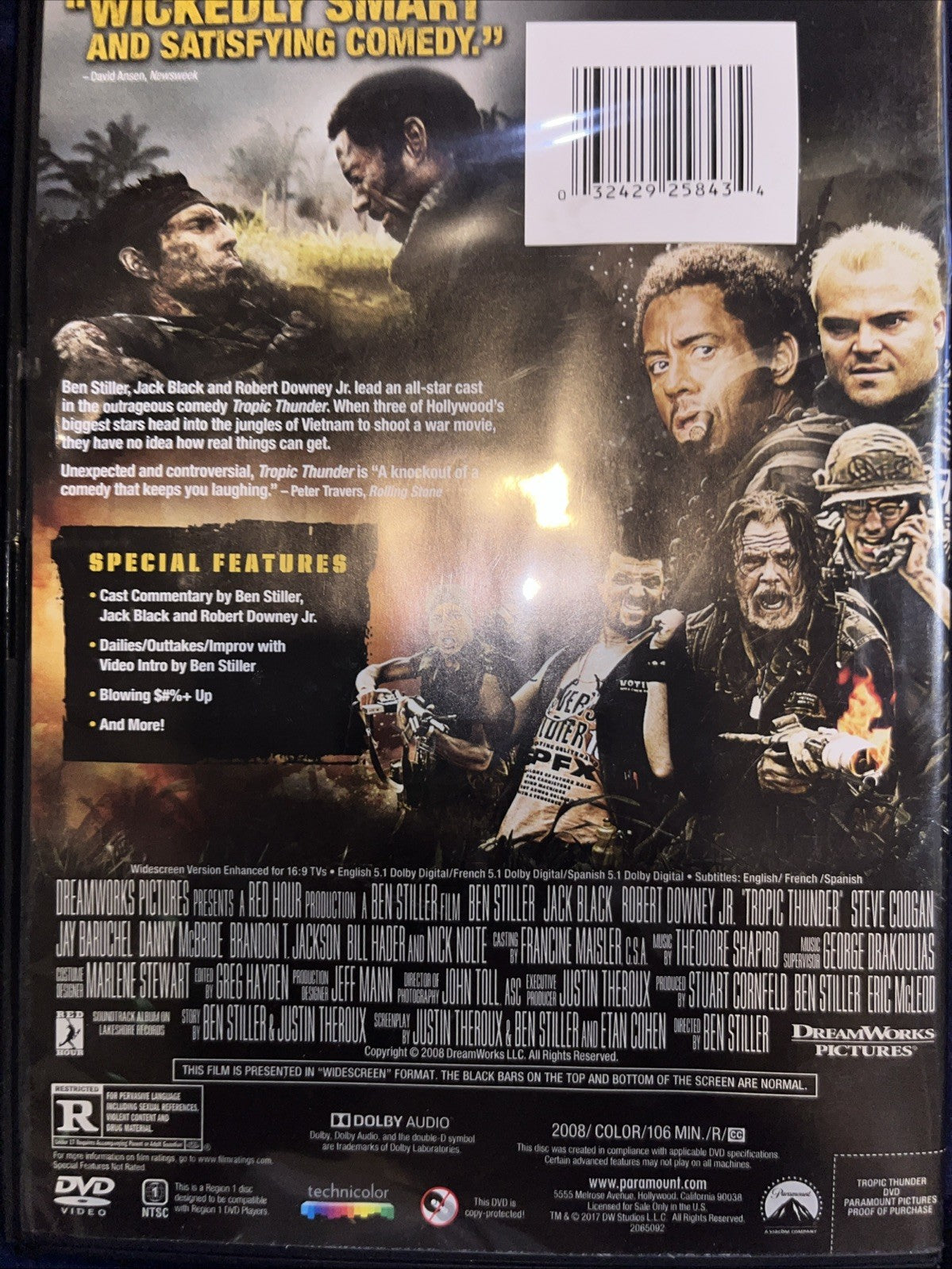 Tropic Thunder (DVD, 2008) Sealed