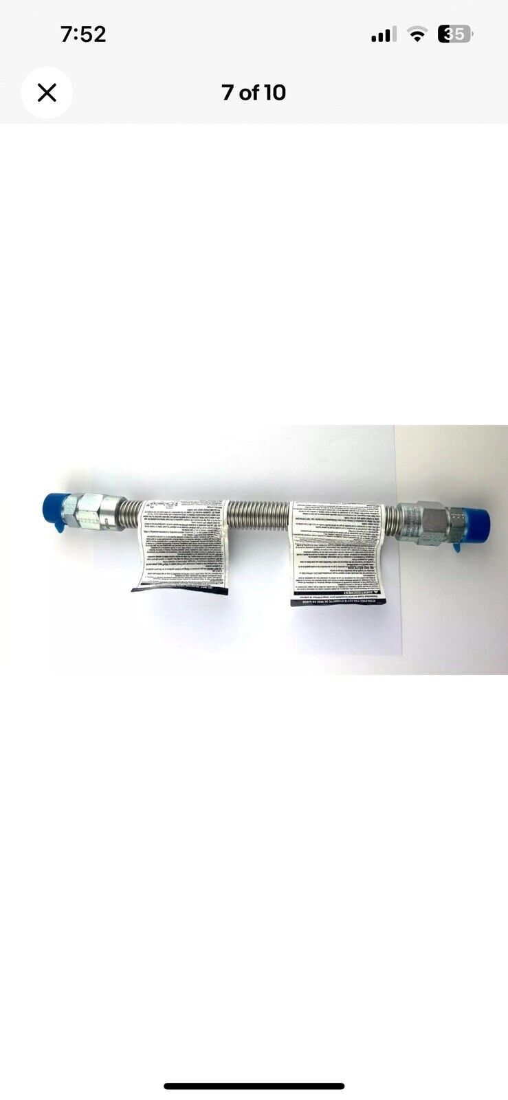 Dormont 376-92-M Stainless Steel Gas Connector 3/4” X 14” Male / Male New