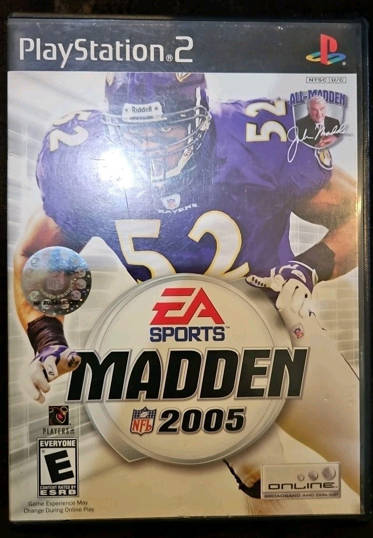 Madden NFL 2005 Sony PS2 Playstation 2. No Game. Case + Artwork + Manual ONLY