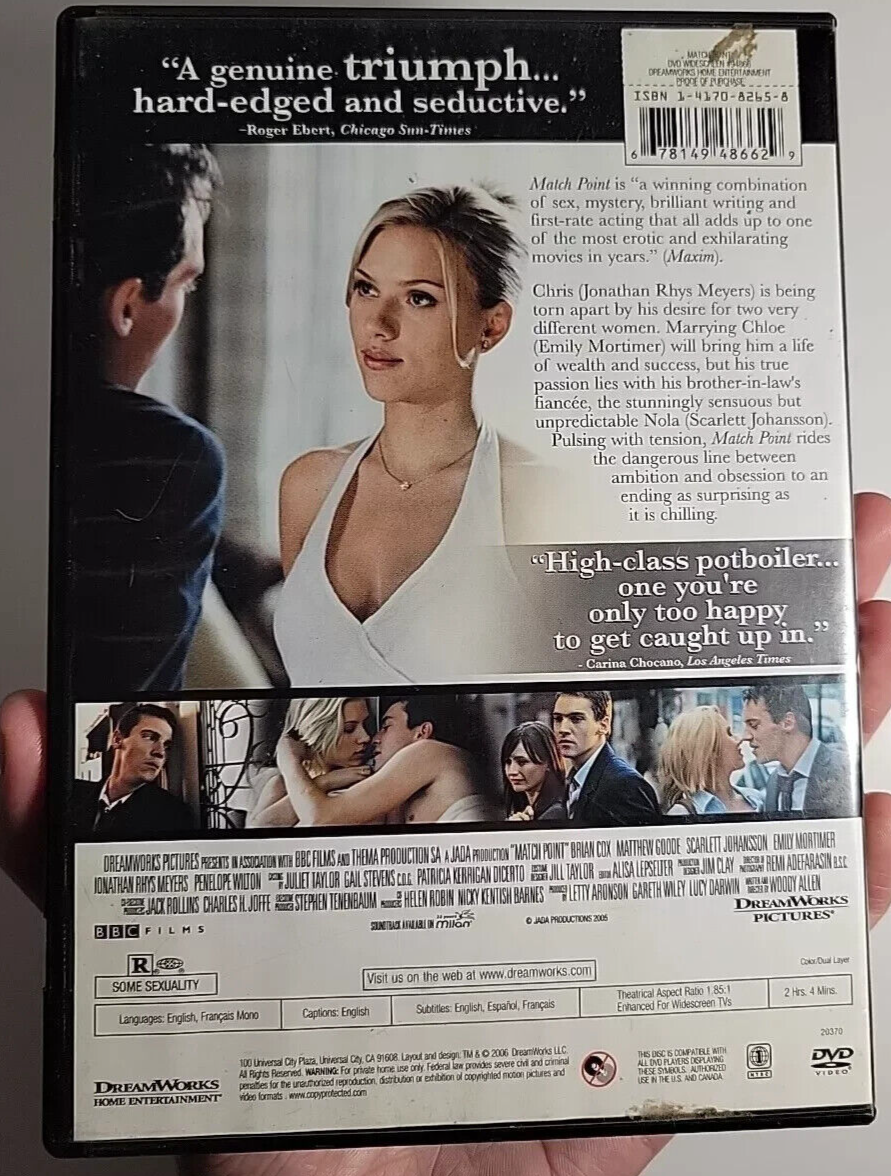 Match Point (DVD, 2005) Brand New Sealed