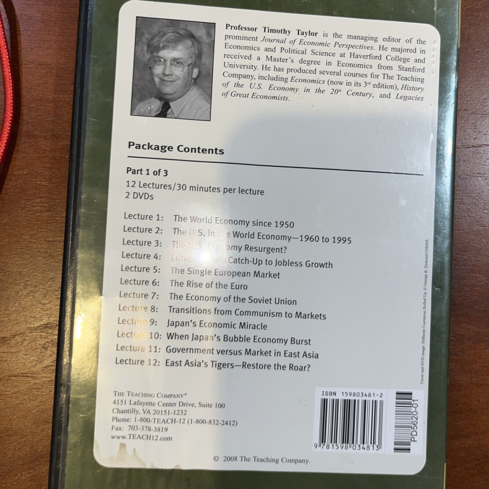 America and the New Global Economy by Timothy Taylor (DVD)