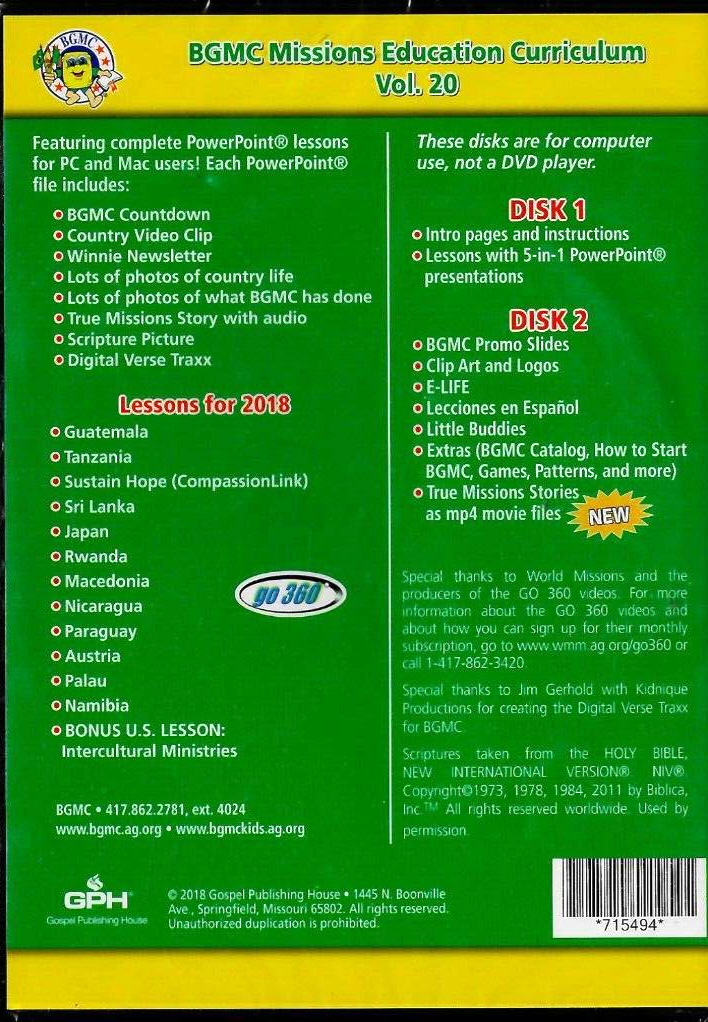 BGMC Around the World Vol. 20 Curriculum Missions Manual (DVD)