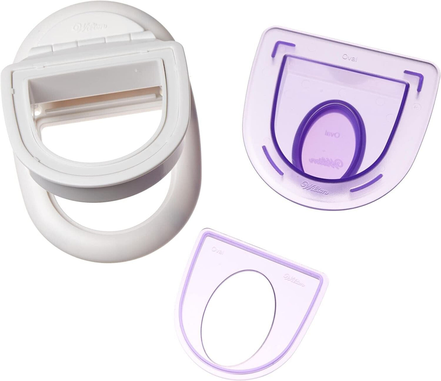 Wilton Border Cutting Insert Square Caption Sugar Sheets Cake Decorating Baking