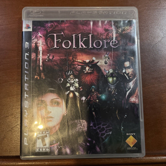 Folklore - Sony PlayStation 3 - TESTED. NO SCRATCHES. DAMAGED ARTWORK. NEW CASE.