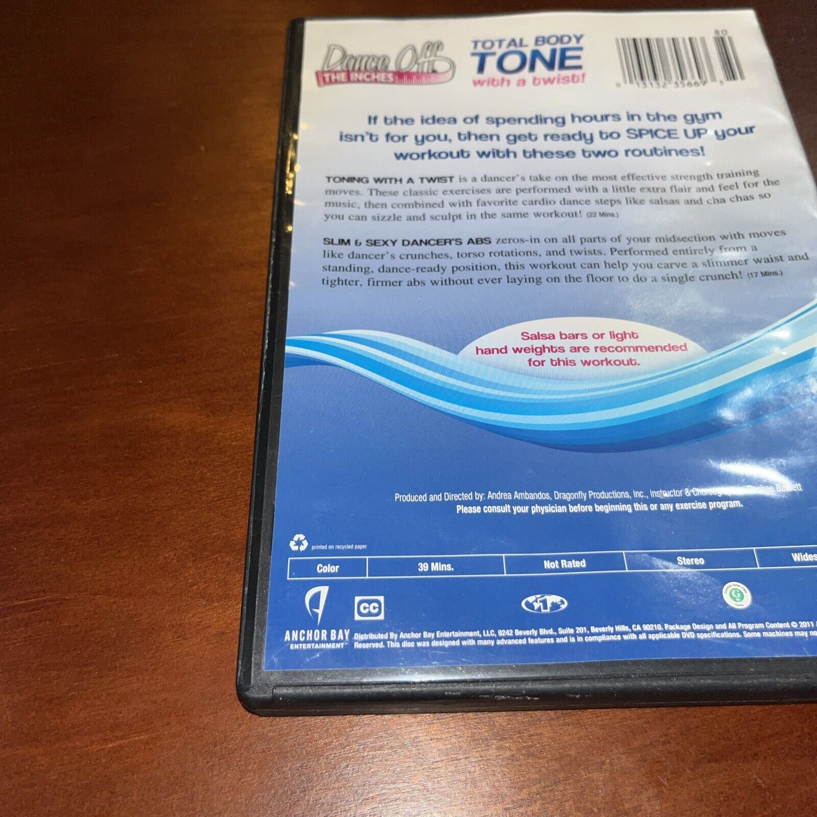 Dance off The Inches DVD Total Body Tone With a Twist (DVD, 2011)