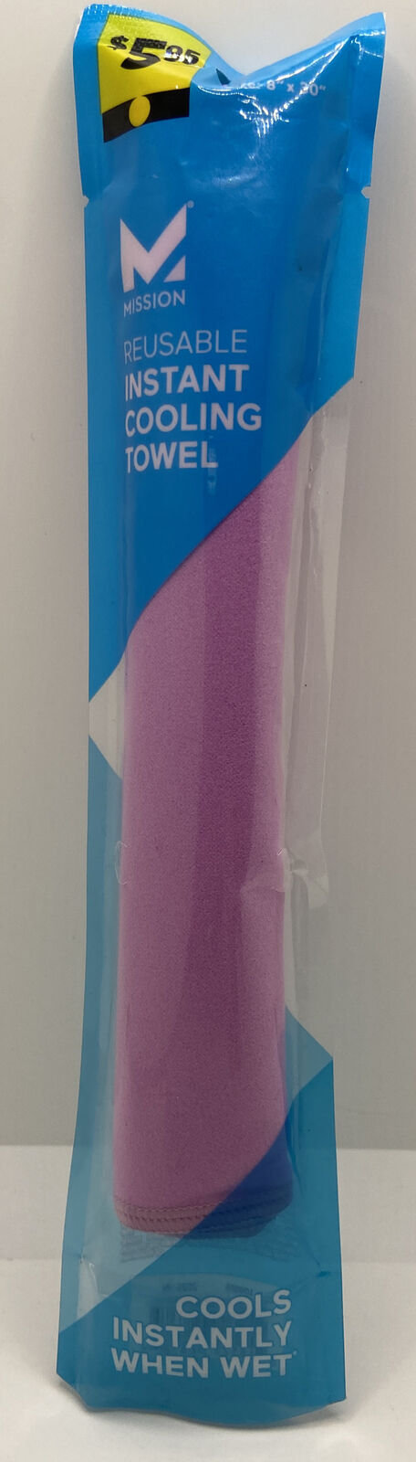 Mission Reusable Instant Cooling Towel  Choose One: Blue/ Yellow /Pink