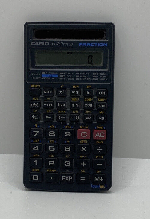 Casio FX-260 Solar Scientific Calculator - Tested - Works