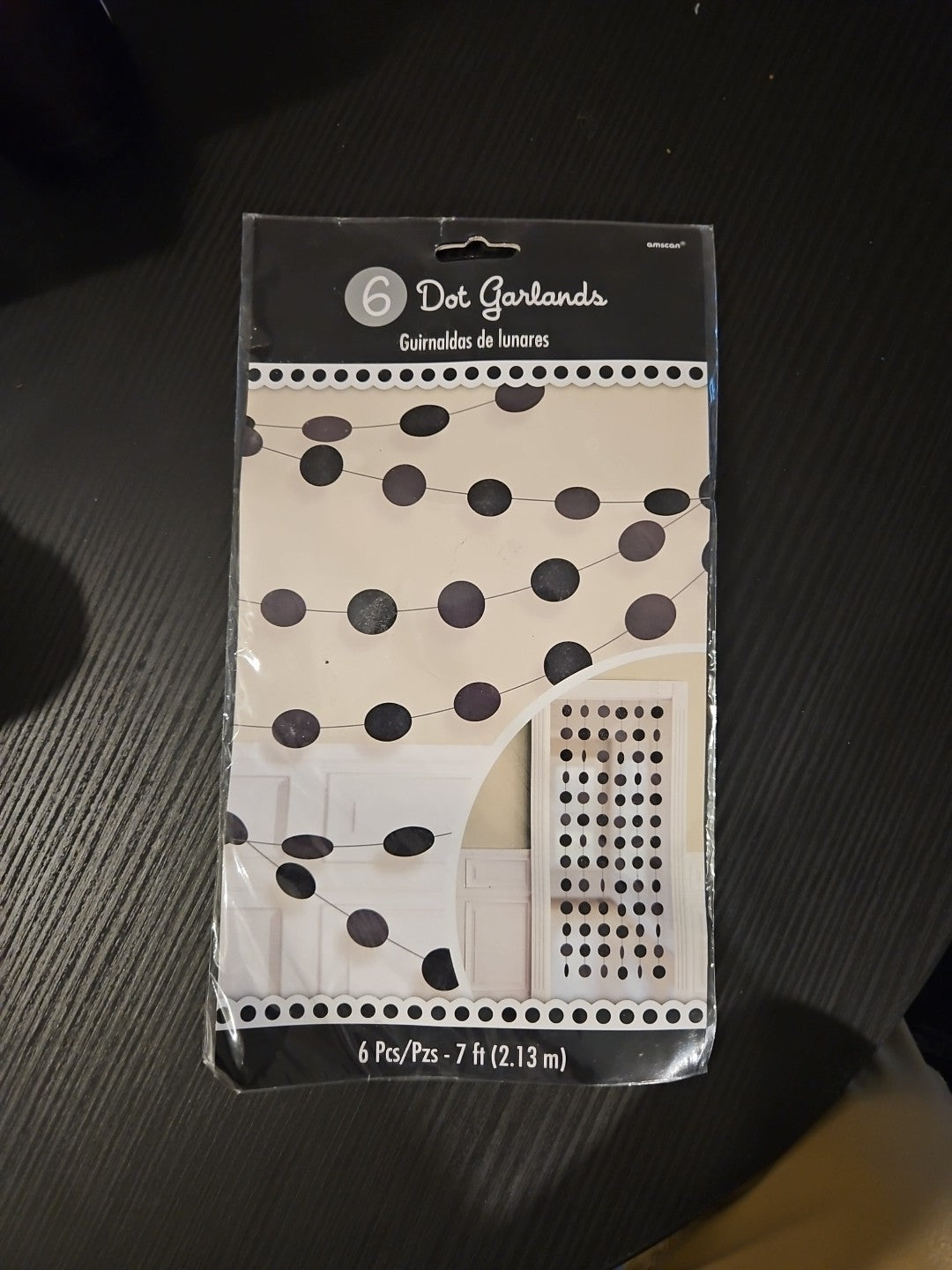 6 Piece/Count Dot Garlands 7 Feet