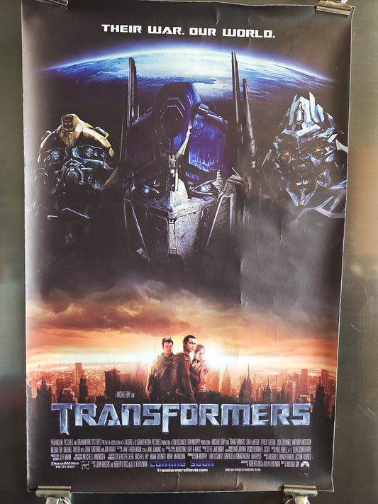 Transformers 2007 Movie Poster Optimus Prime Bumblebee Megatron 11x17