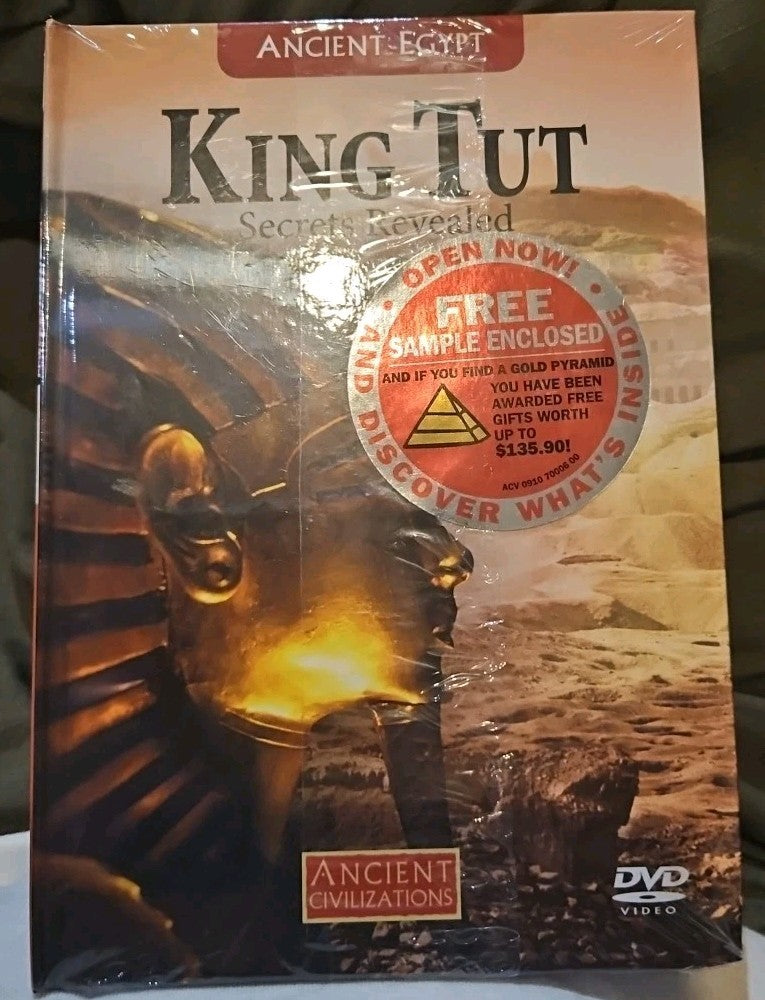 King Tut Secrets Revealed (DVD + Book) New Sealed