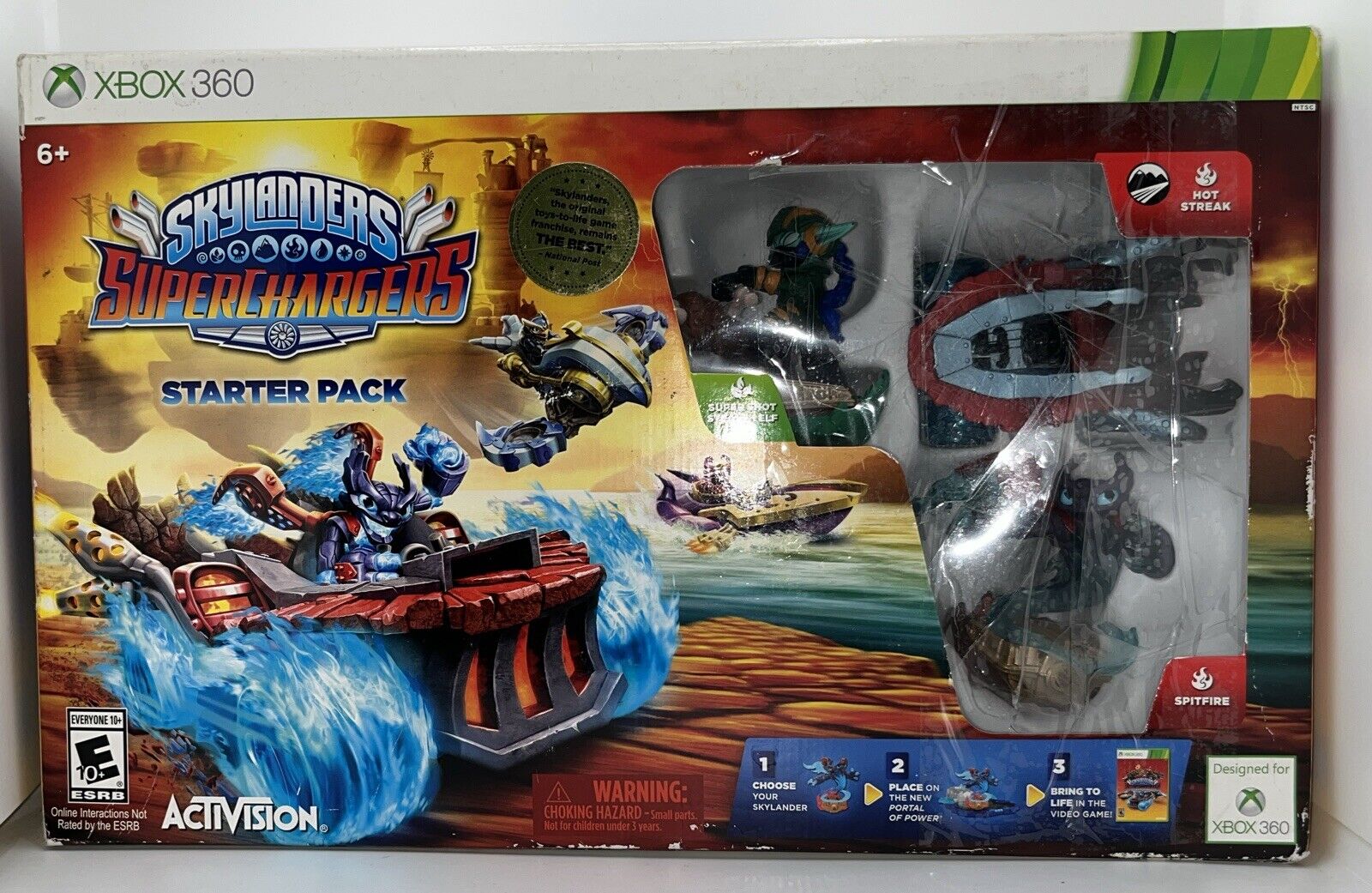 Skylanders  Superchargers Starter Pack XBOX 360 CIB. TESTED.